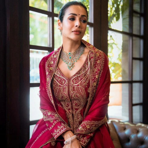 Chinon Silk Gown Plazzo