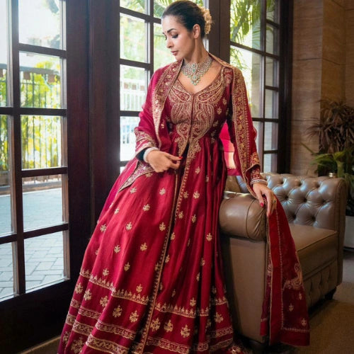 Chinon Silk Gown Plazzo