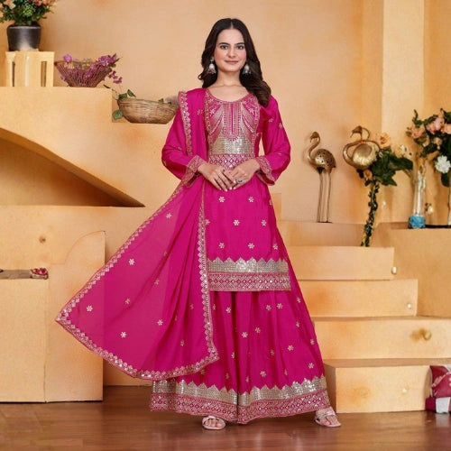 Ziya Chinon Sharara Suit