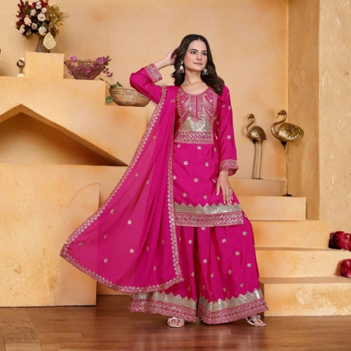 Ziya Chinon Sharara Suit