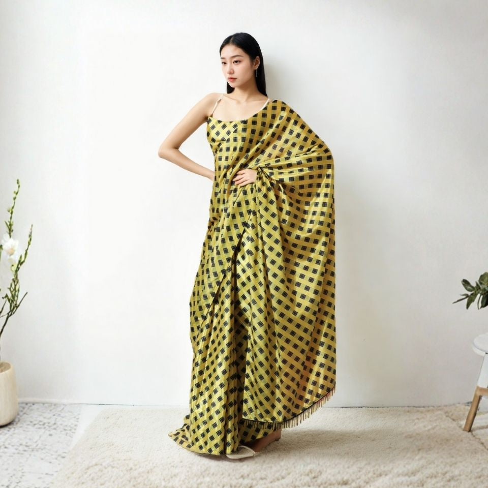 Royal Bloom Chinon Ready To Wear Saree