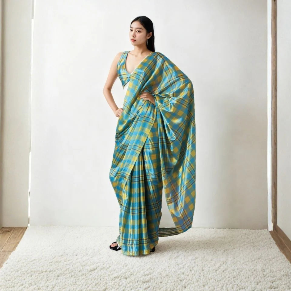 Royal Bloom Chinon Ready To Wear Saree