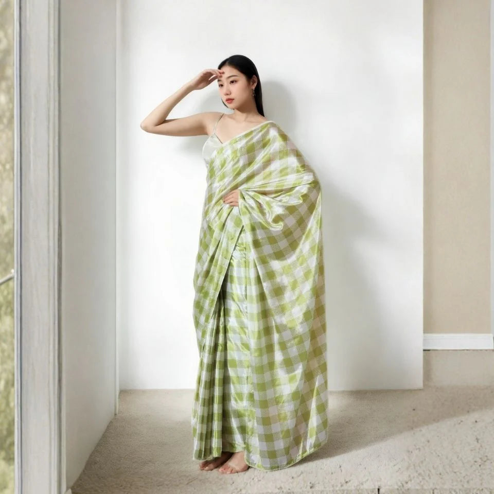 Royal Bloom Chinon Ready To Wear Saree