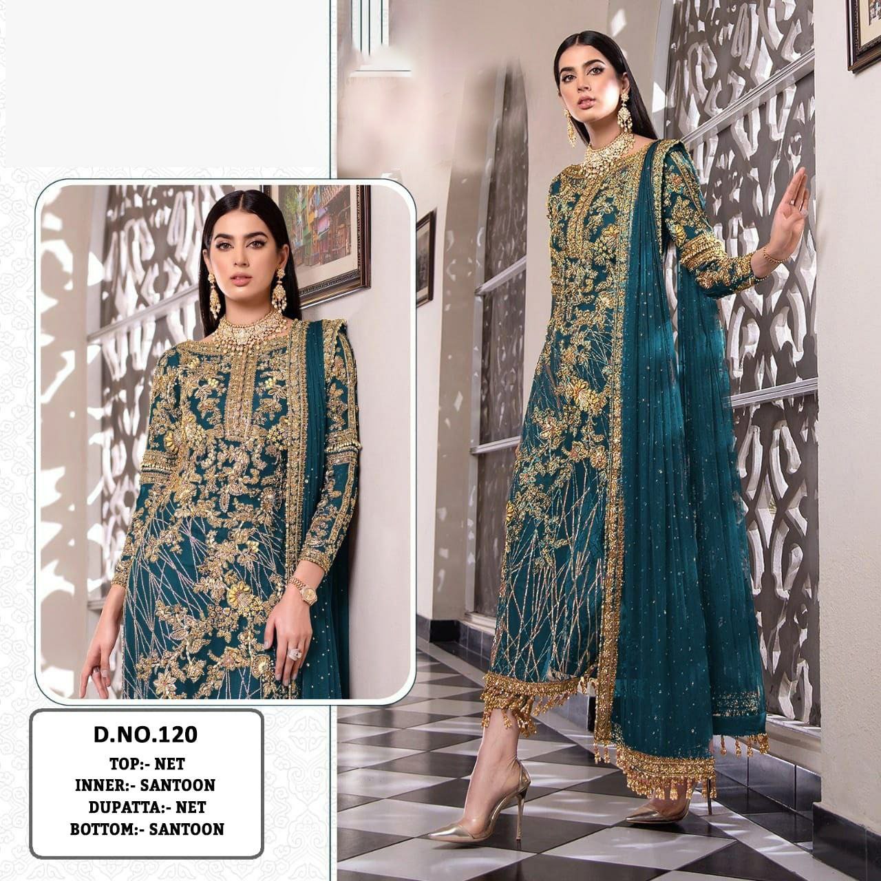 Royal Net Diamond Embroidered Salwar Suit