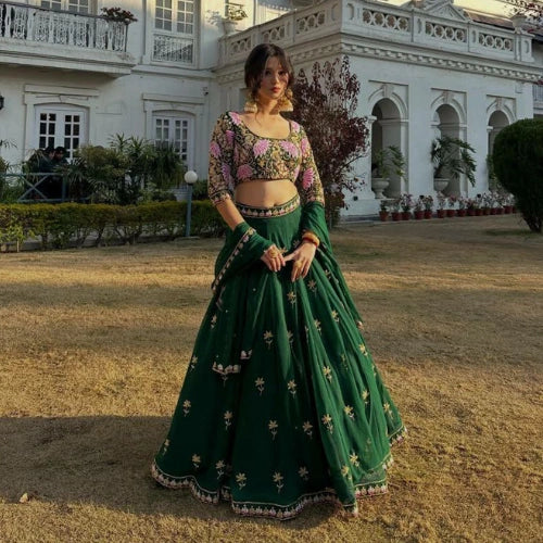 Mehfil Emerald Lehenga Set