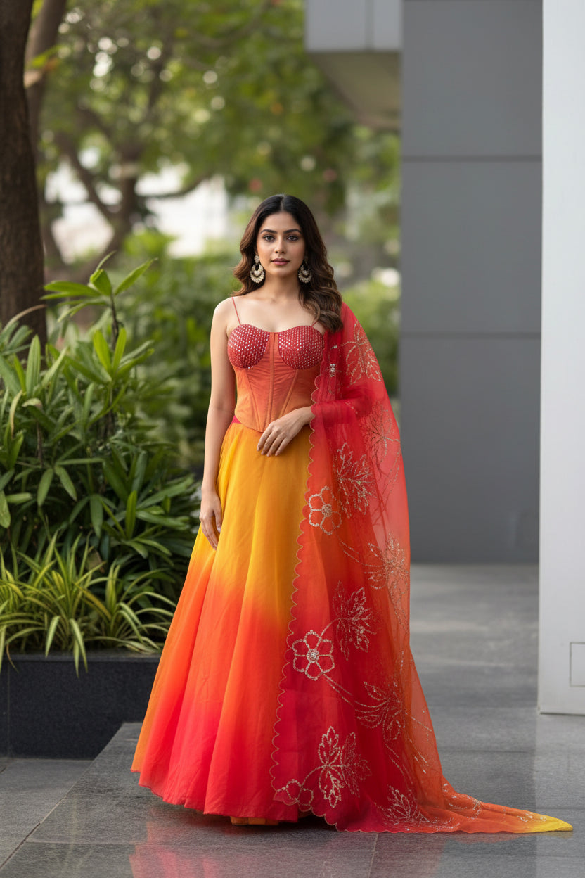 Sunset Soirée Lehenga Set