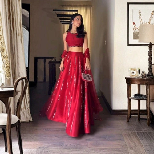 Ruby Raas Lehenga Set