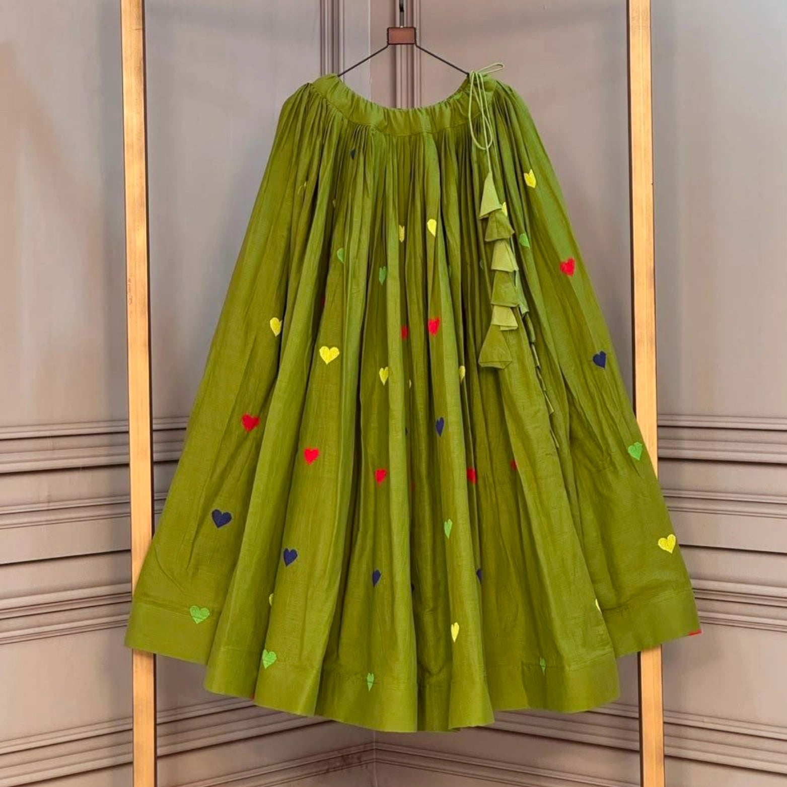 Rangoli Heartwork Cora Cotton Lehenga