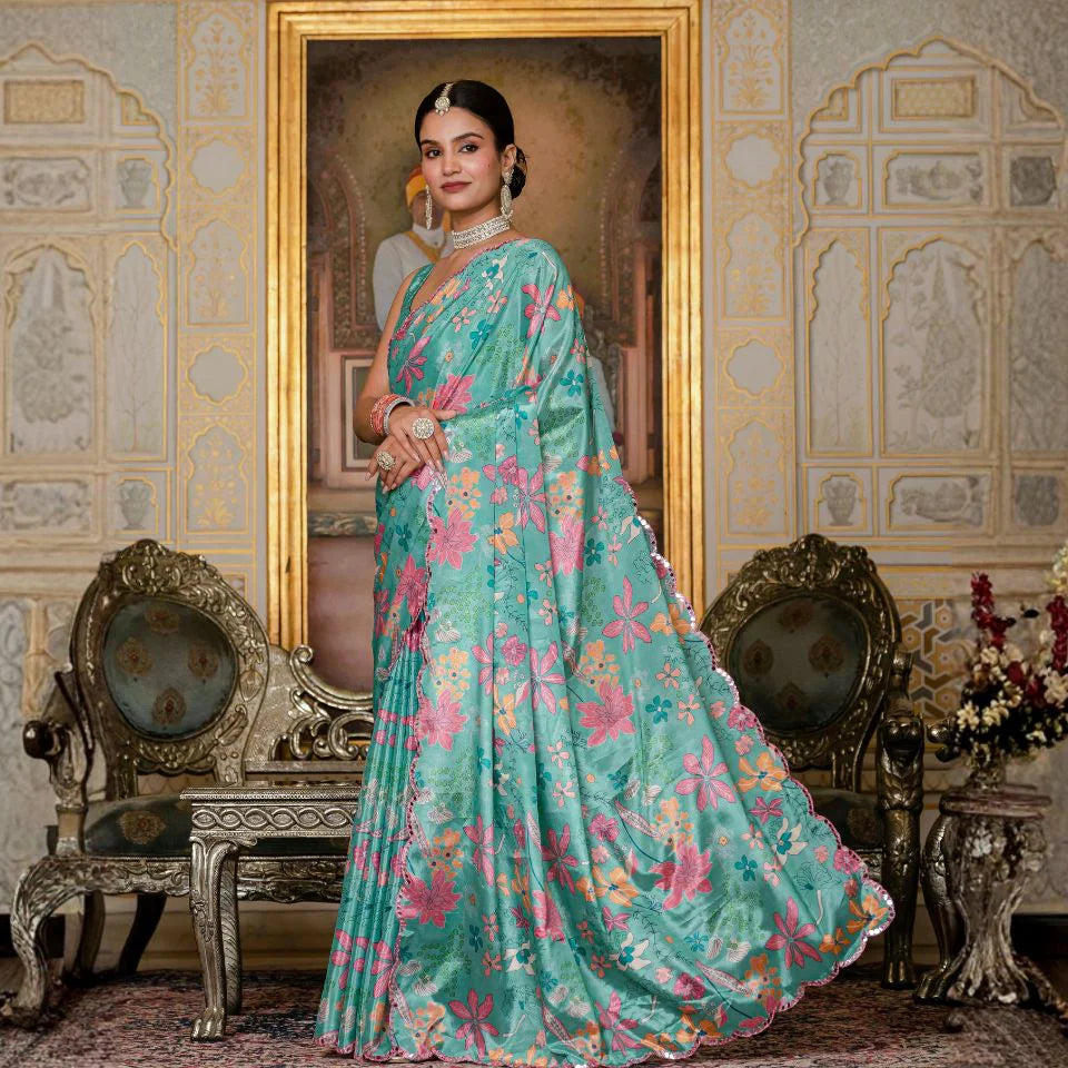 Floral Dreamscape Ready To Wear Saree