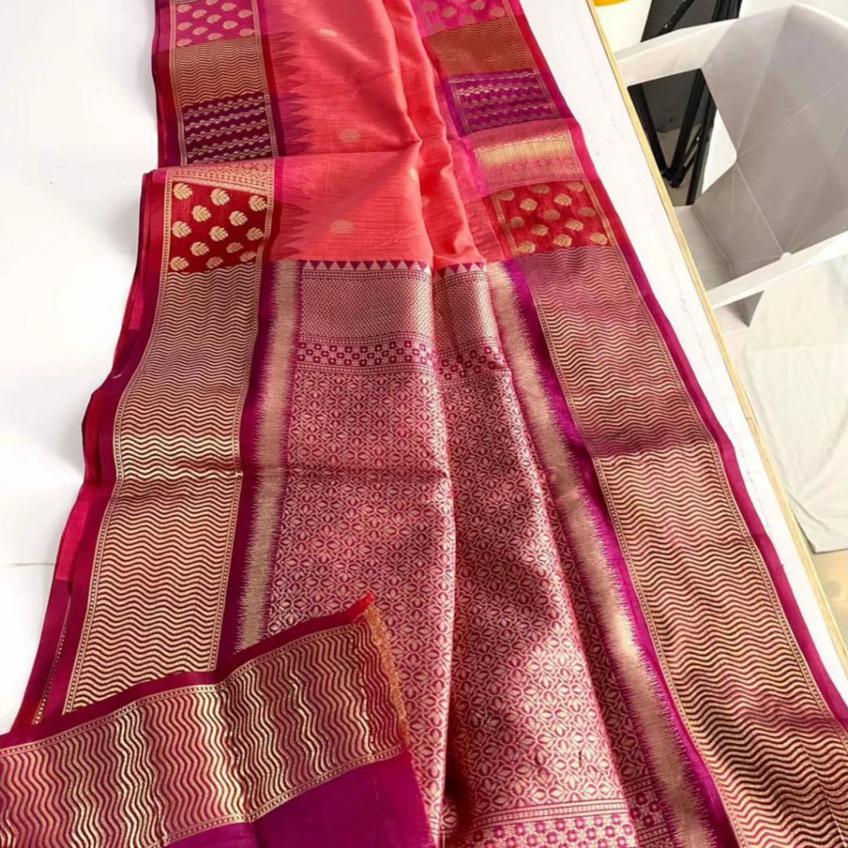 Royal Pure Tussar Silk Multicolour Border Saree