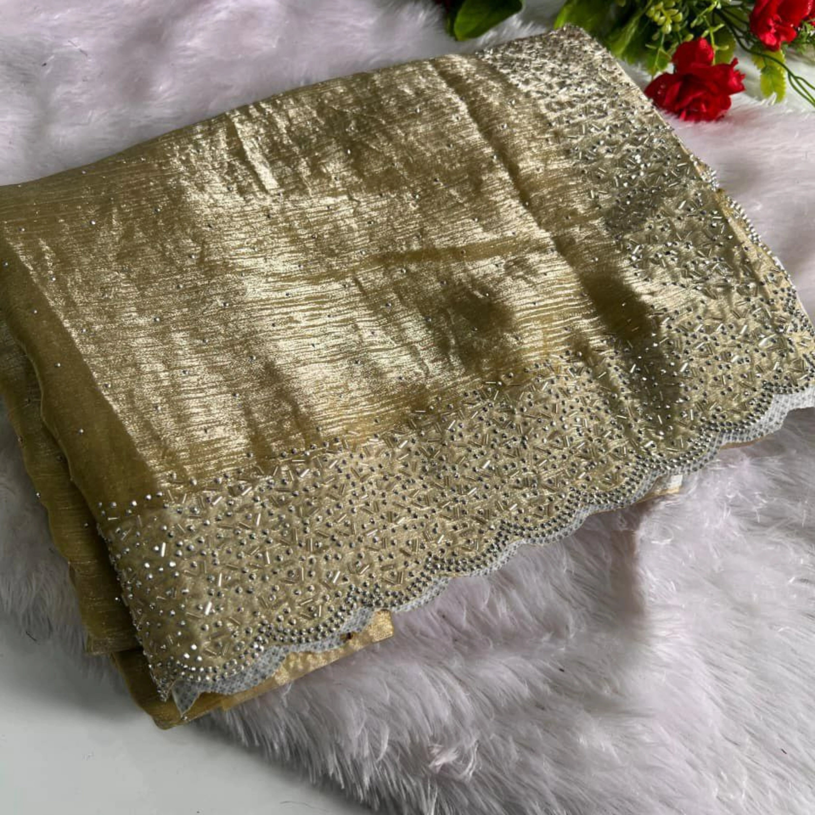 Royal Dual Shade Fendy Chiffon Party Saree