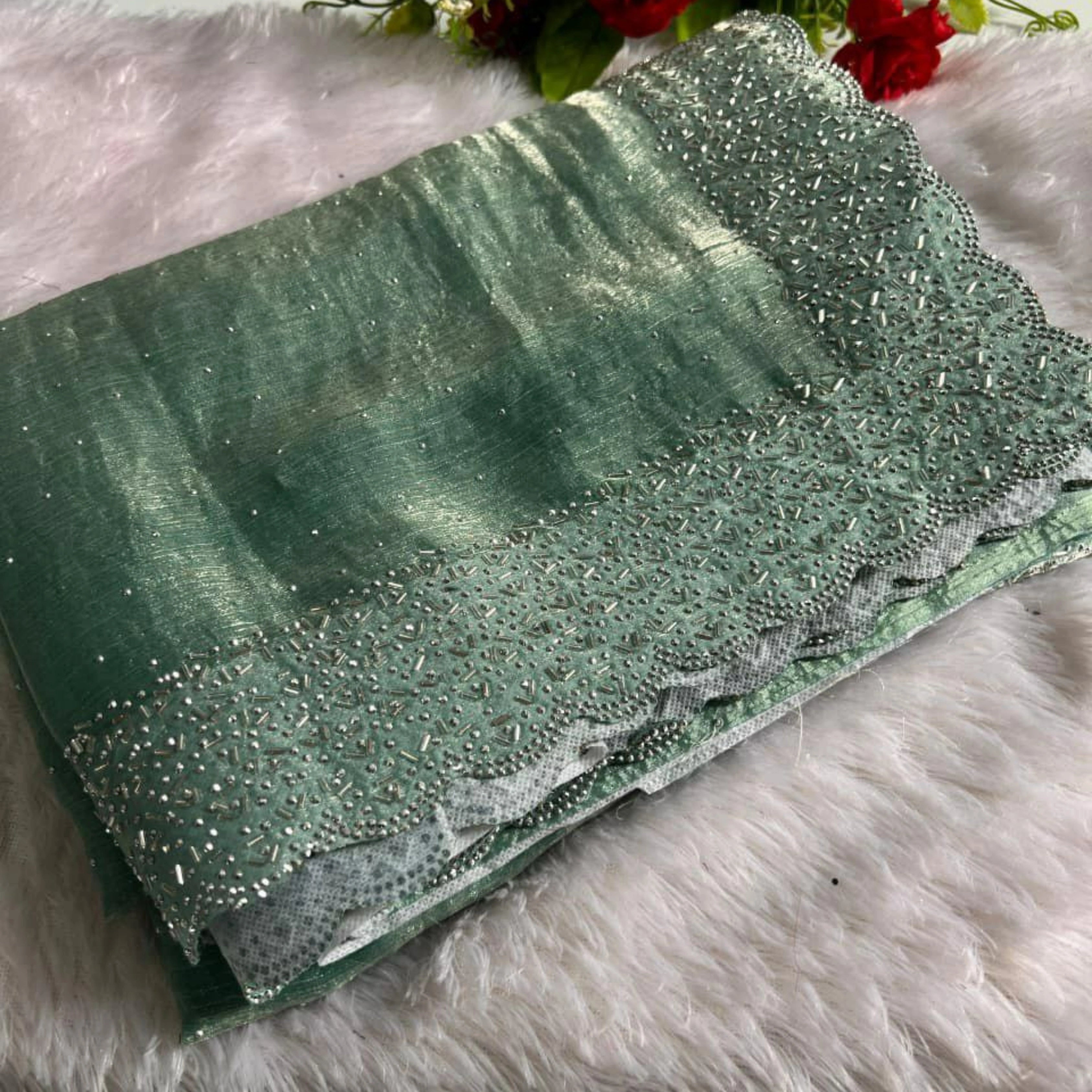 Royal Dual Shade Fendy Chiffon Party Saree