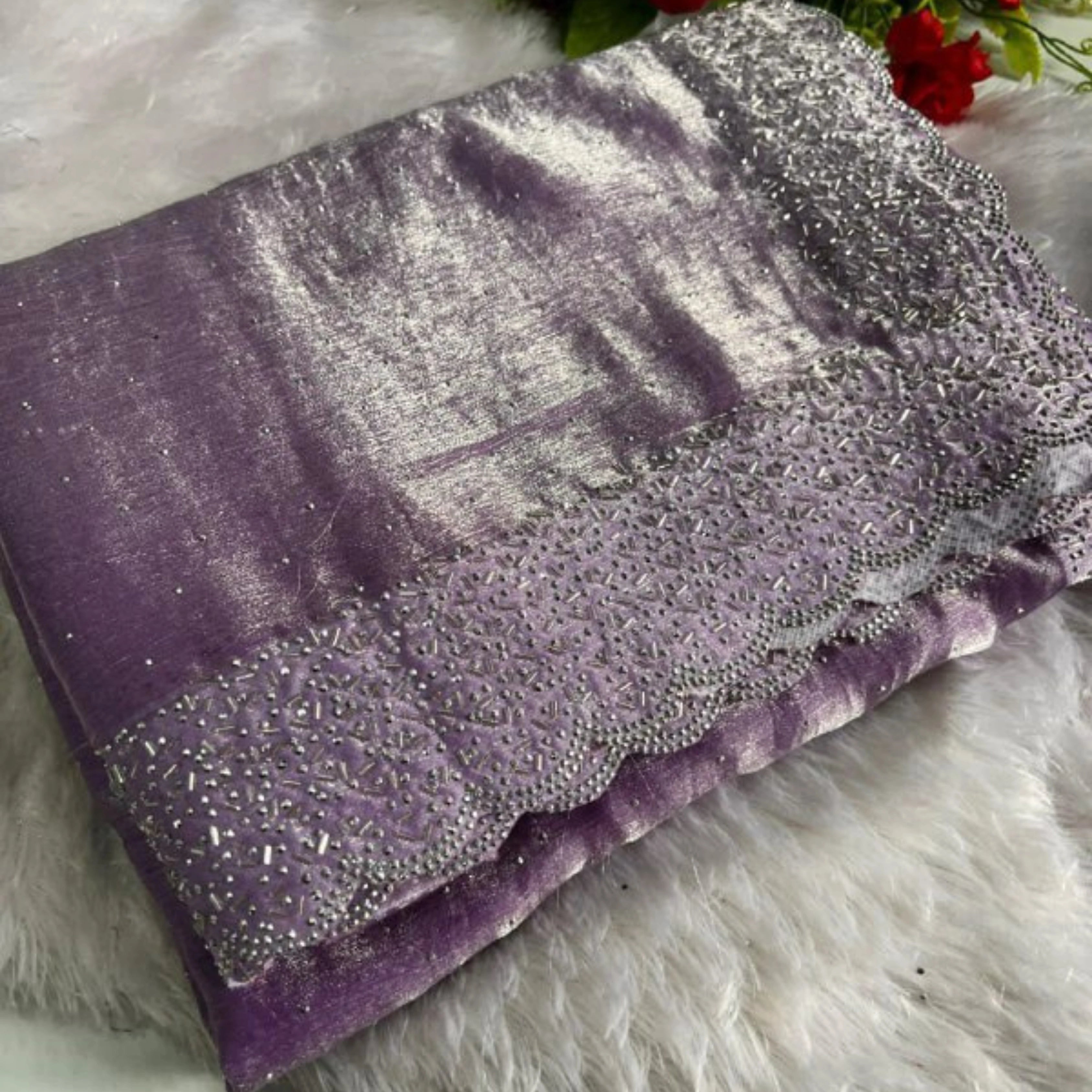 Royal Dual Shade Fendy Chiffon Party Saree