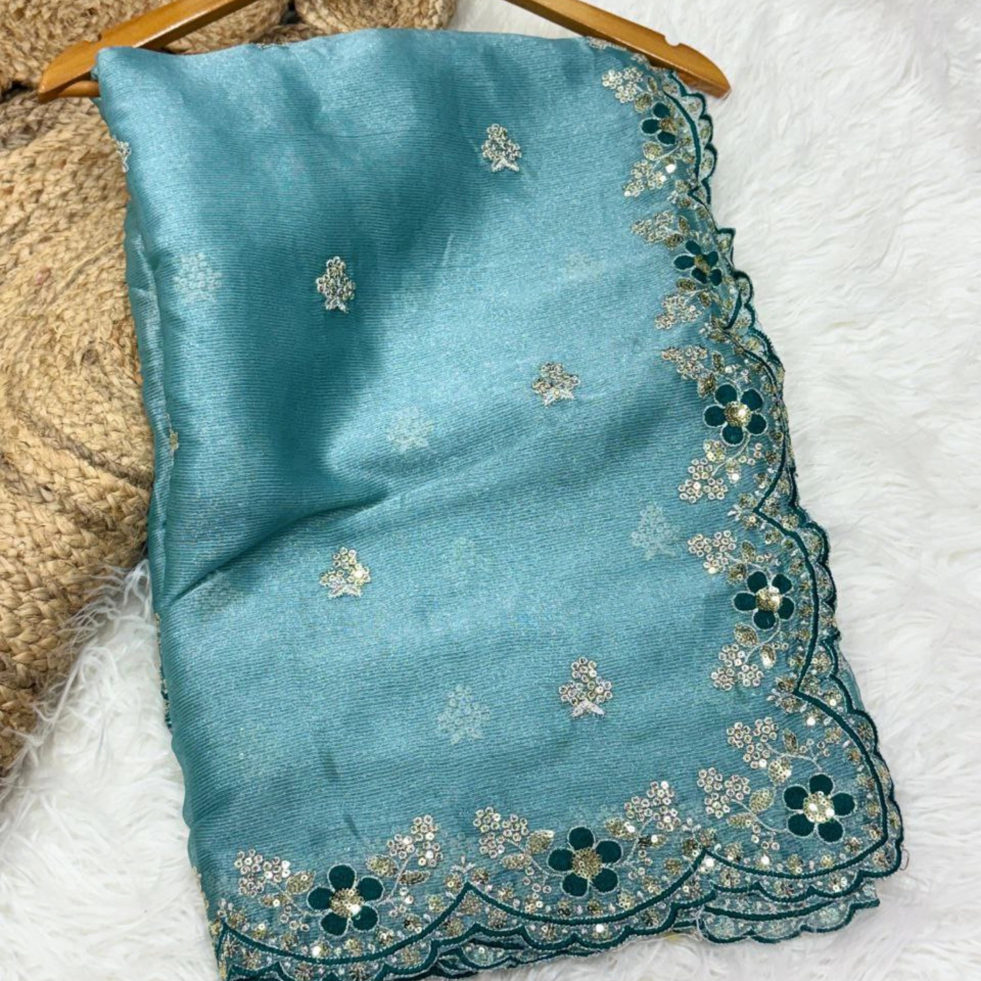Royal Sitara Silk Embroidered Designer Saree