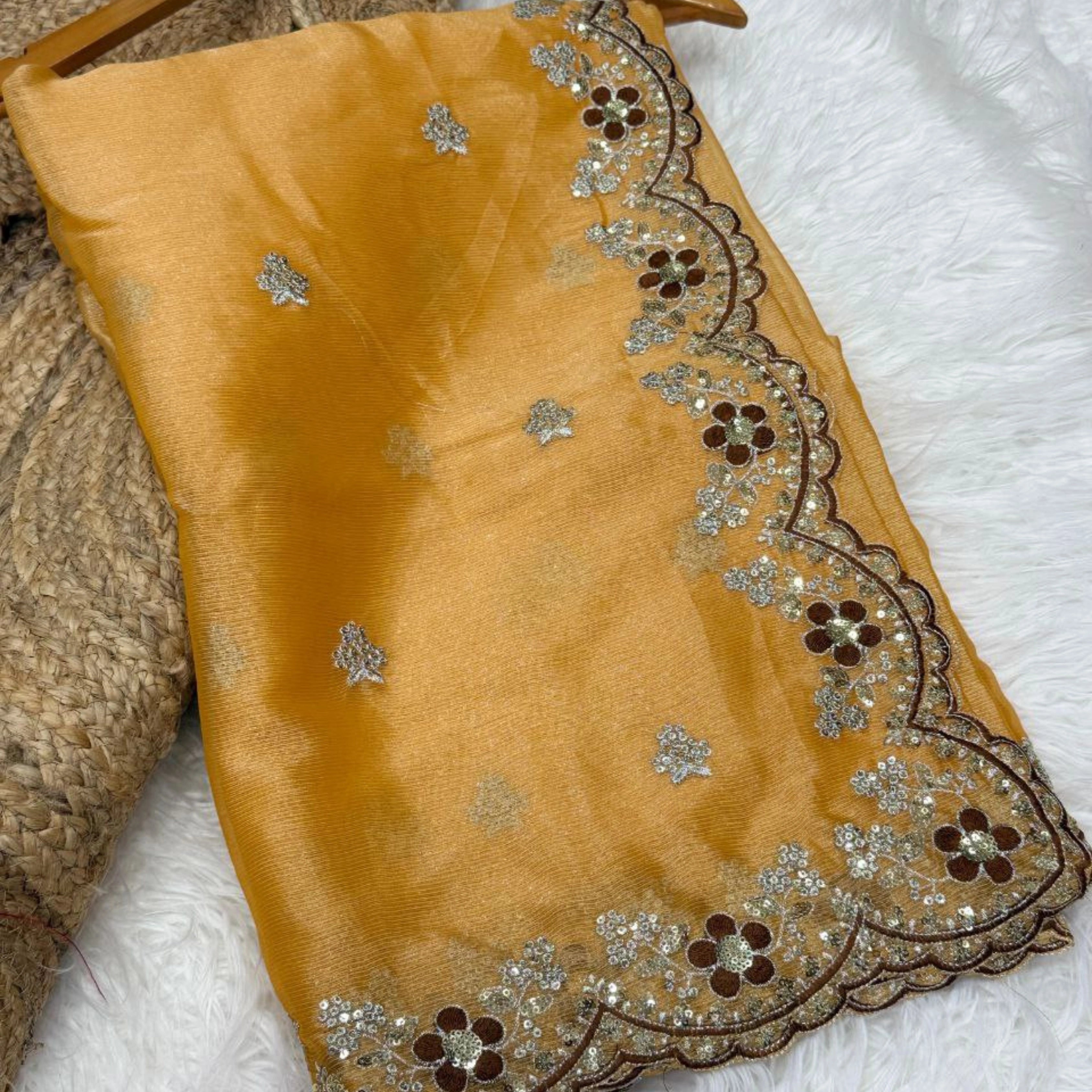 Royal Sitara Silk Embroidered Designer Saree