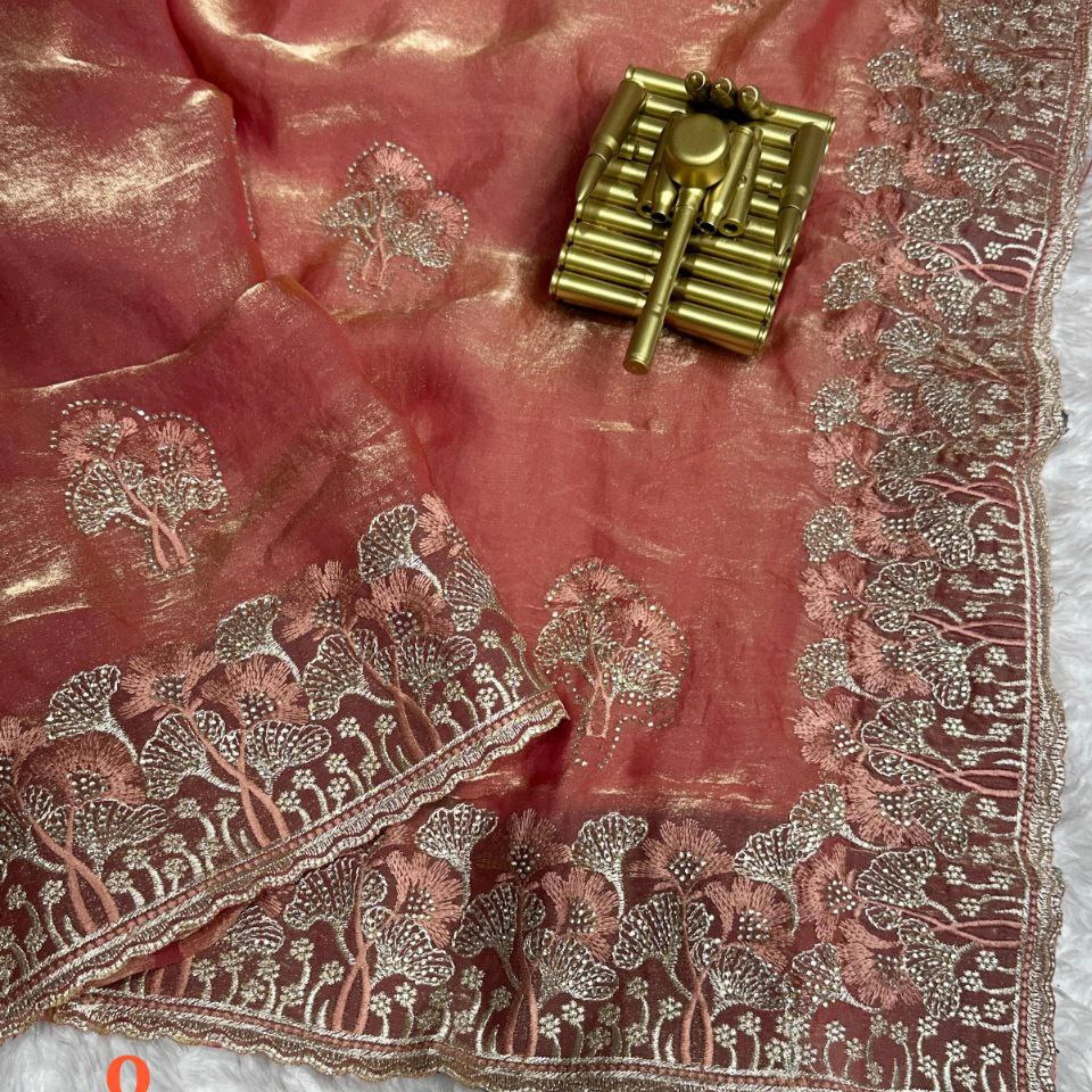 Royal NC Satin Swarovski Party Saree