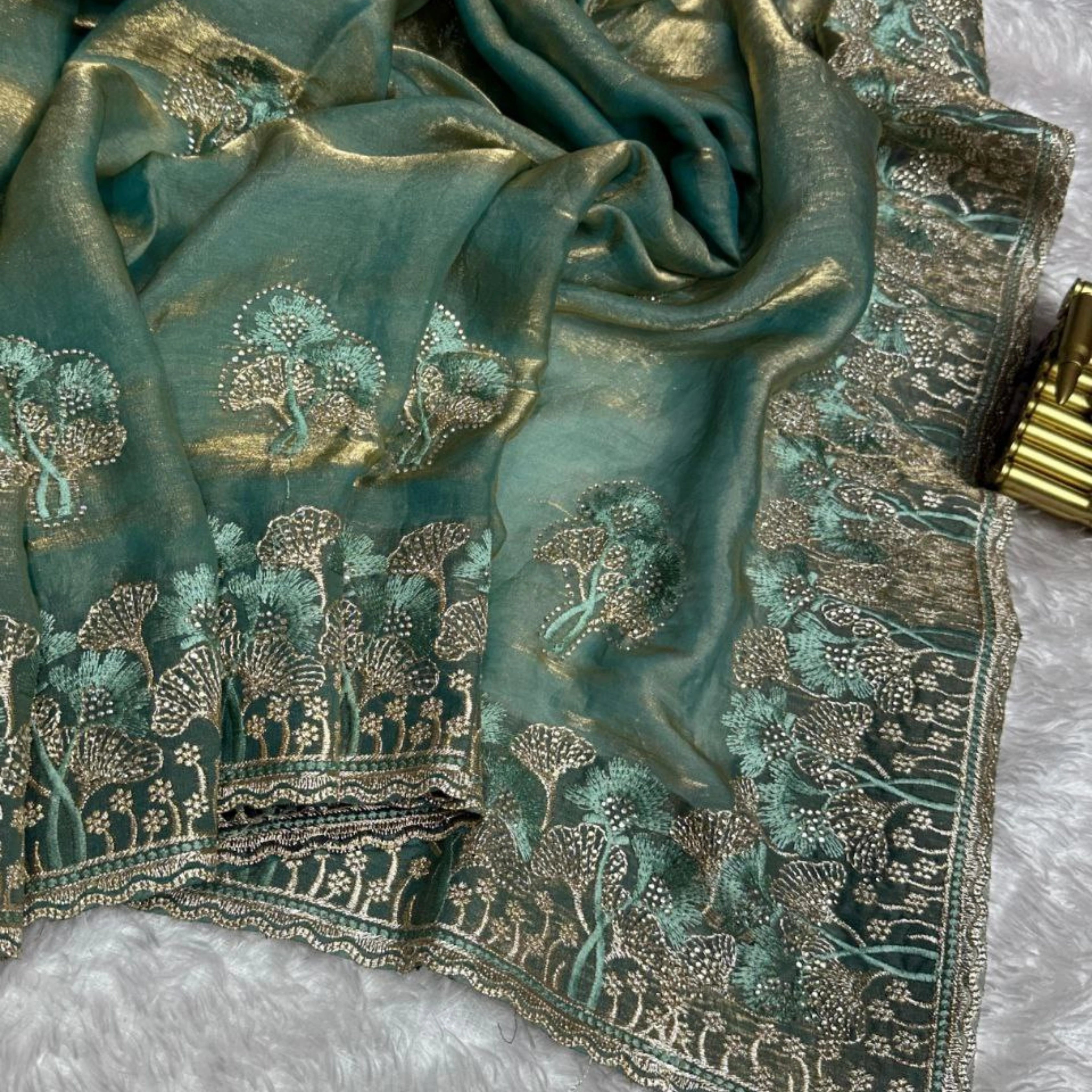 Royal NC Satin Swarovski Party Saree