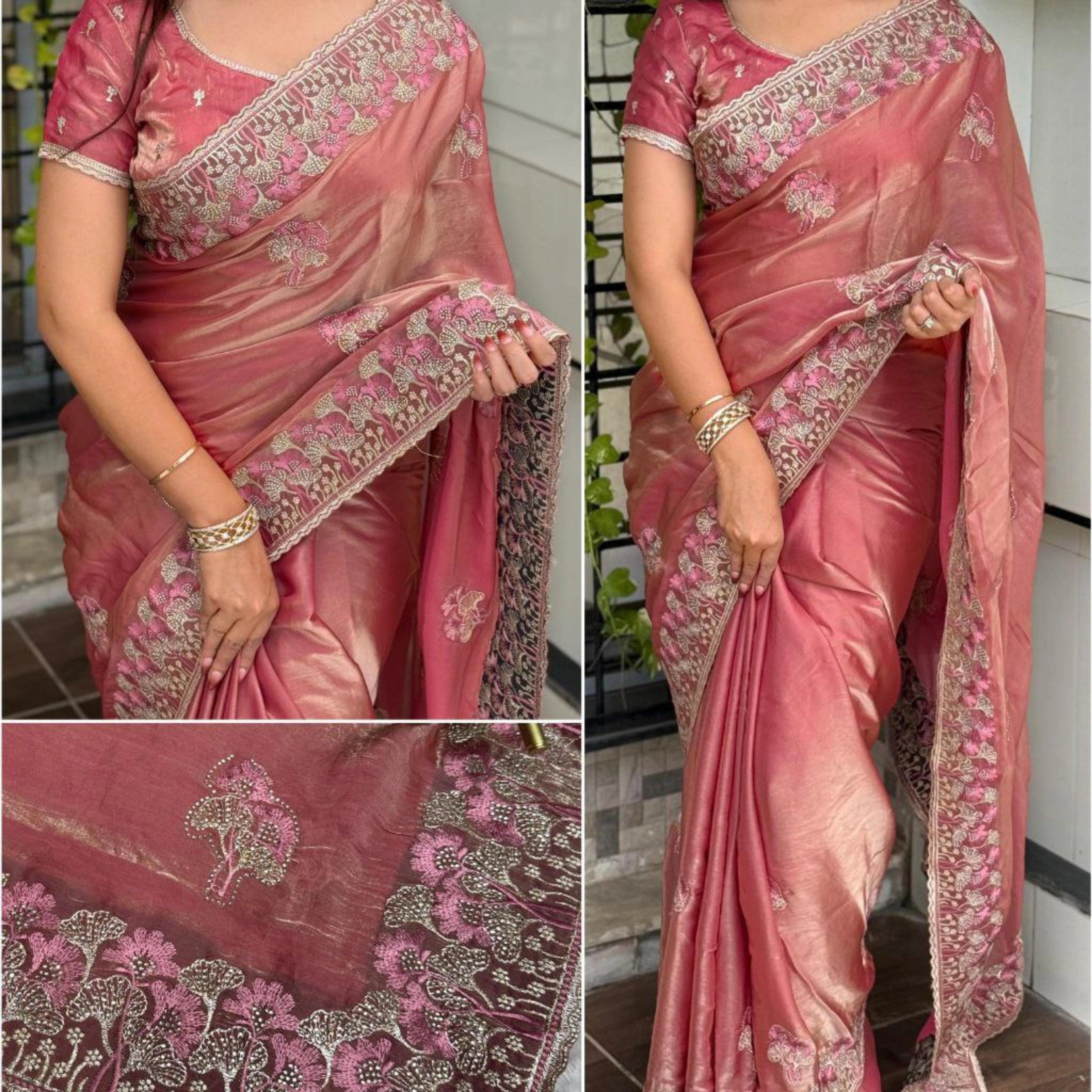 Royal NC Satin Swarovski Party Saree