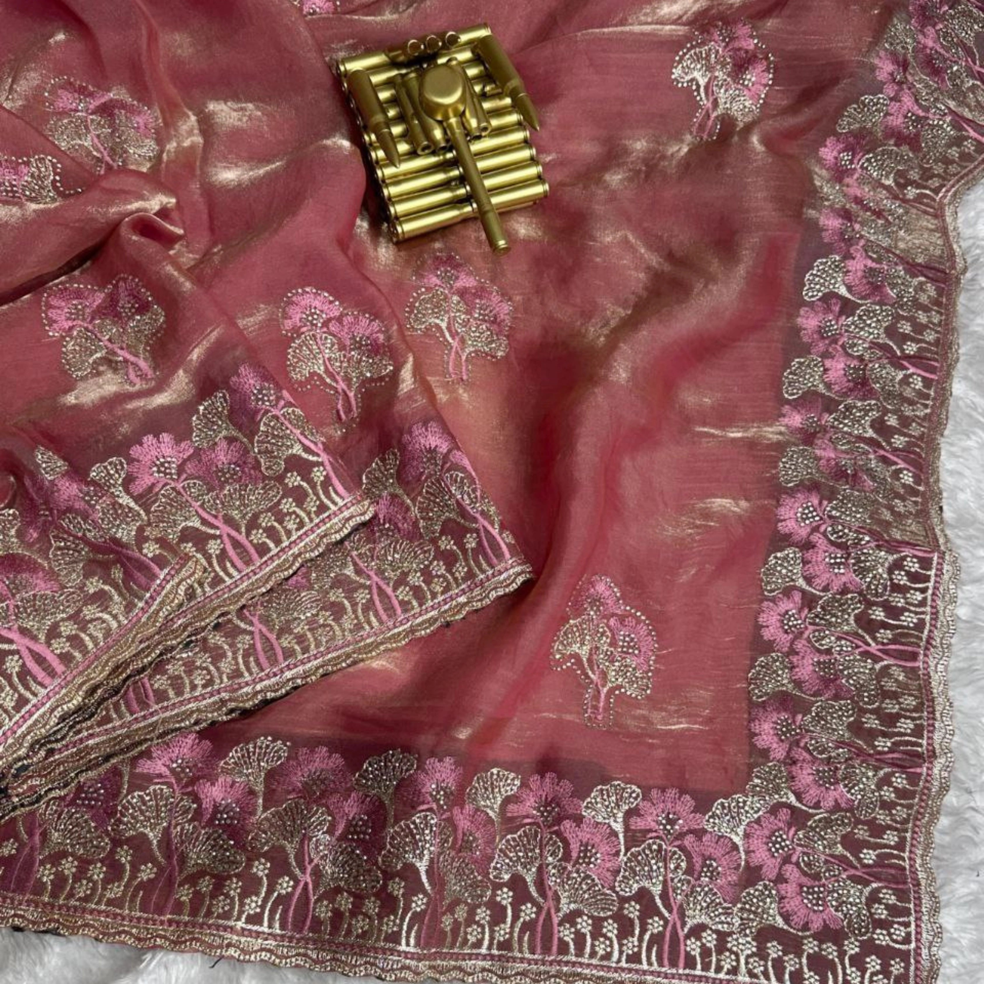 Royal NC Satin Swarovski Party Saree