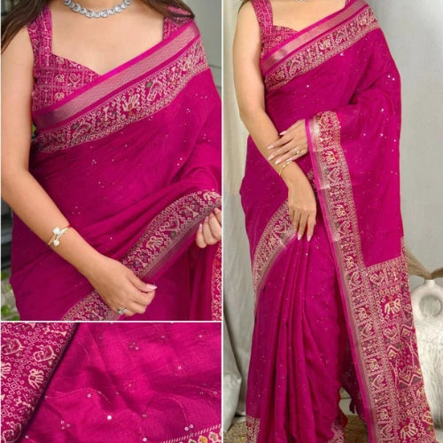 Varnika Ajrakh Mul Cotton Saree