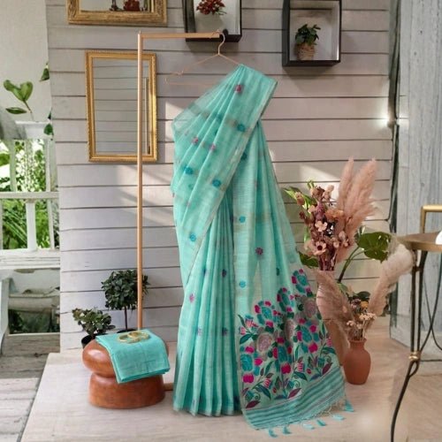 Varnika Floral Muga Saree