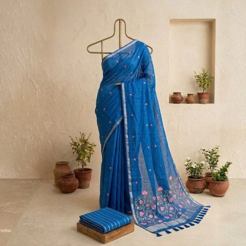 Pastel Jamdani Breeze Saree