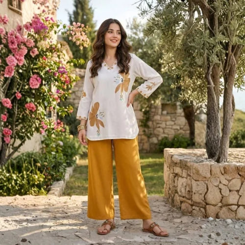 Pure Mul Cotton Digital Print Co-Ord Set