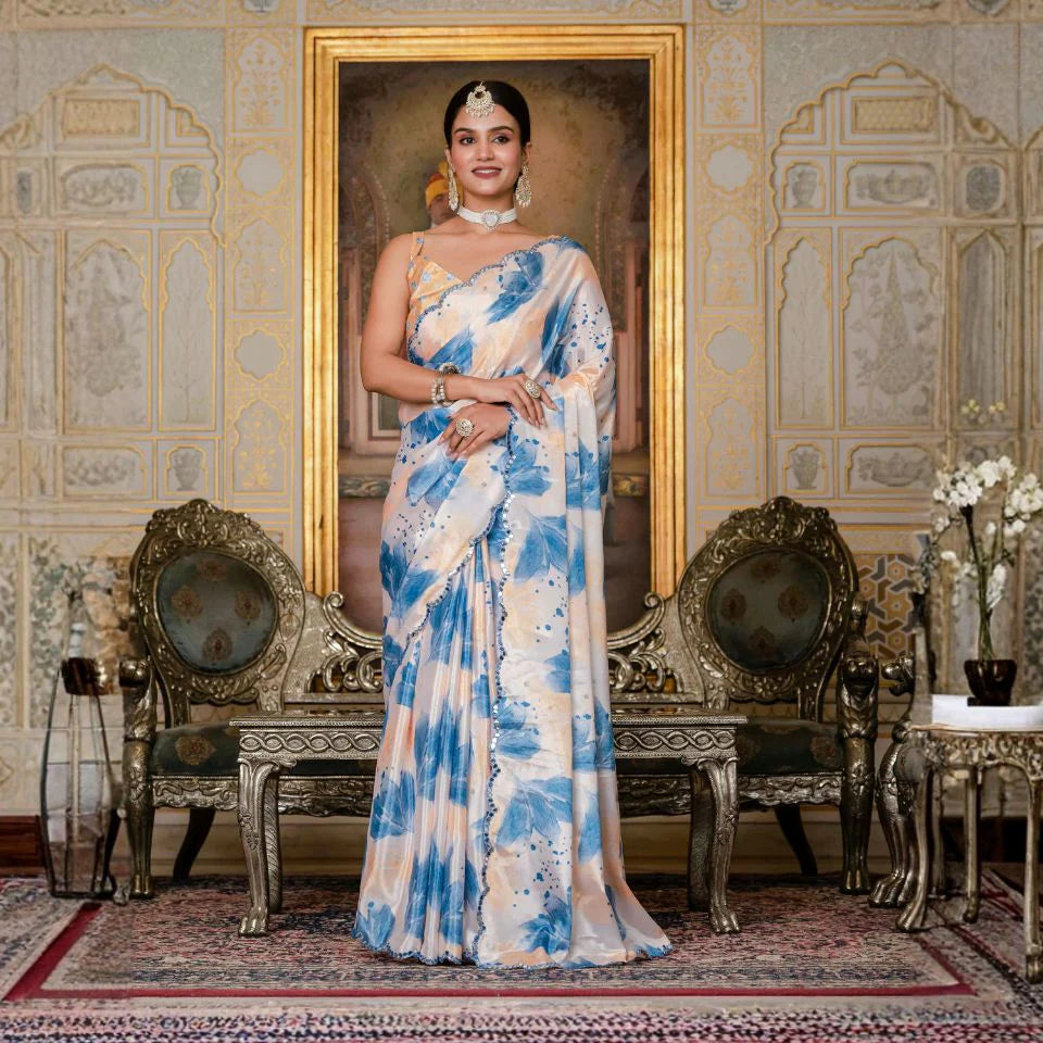 Floral Dreamscape Ready To Wear Saree